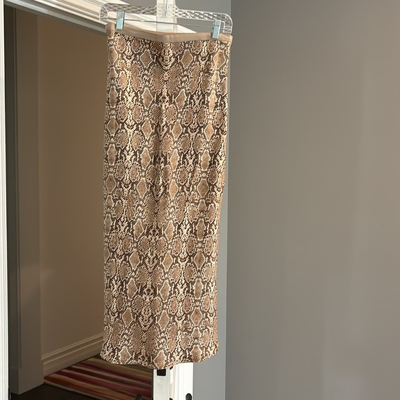 Anine Bing Bar Silk Skirt - Snakeskin - Picture 4 of 5